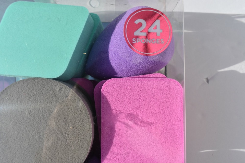 Glam & Beauty Cosmetic Makeup Sponge Blender Multi Shape 2 Pkg