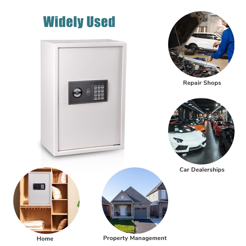 245 Key Digital Electronic Wall Mount Safe Box Keypad Lock Security Home Office