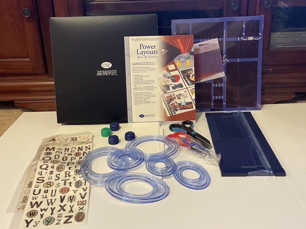 Creative Memories Custom Cutting System Power Layout Box Templates & Much More