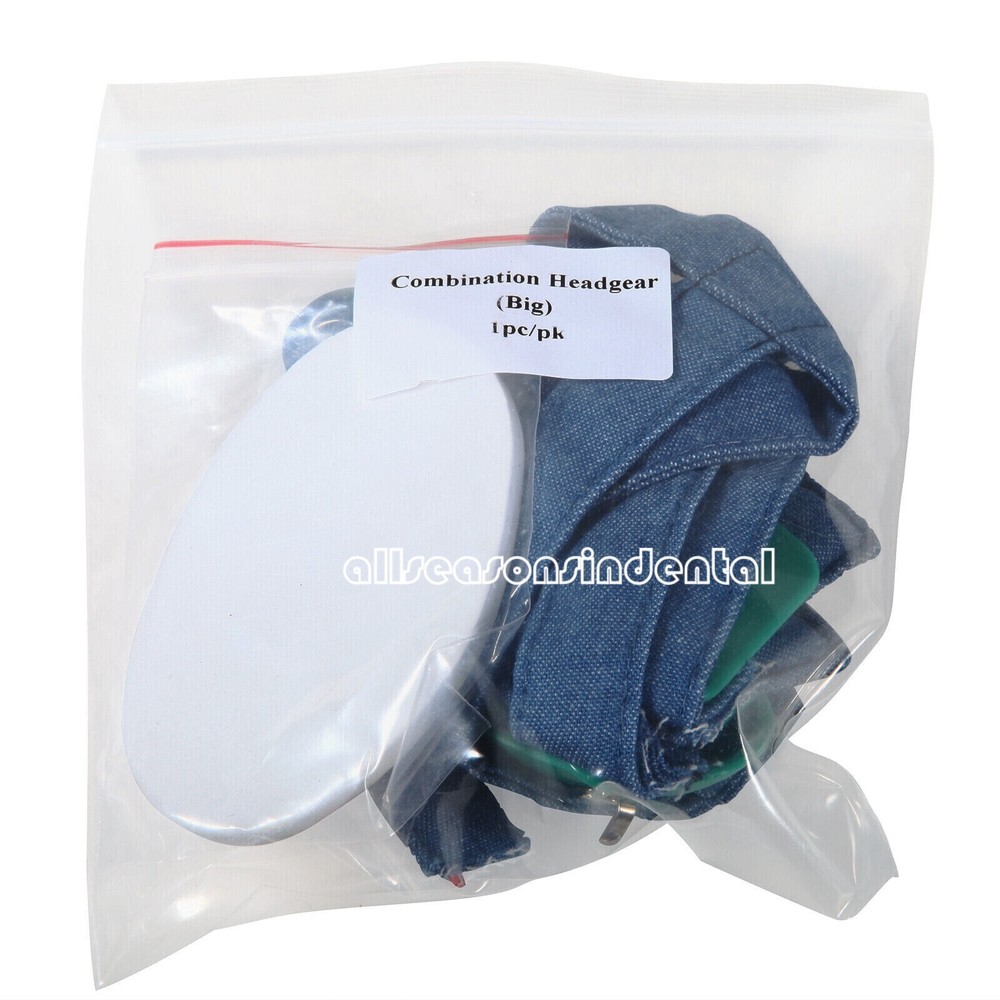 Dental Orthodontic High-Pull Combination Headgear With Rigid Chin Cap Pull Strap