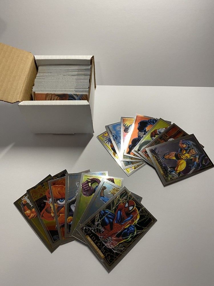 2024 Marvel Masterpieces ‘92 Platinum Complete 100 Card Base Set + 2 Errors