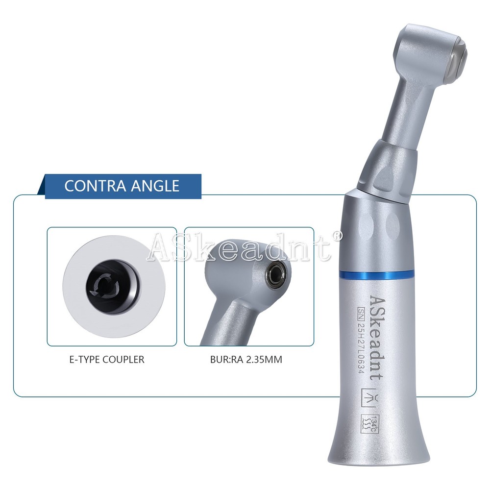 NSK Style Dental Slow Low Speed Handpiece Contra Angle Push Button/Latch E-type