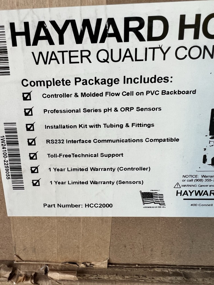 HAYWARD HCC2000 WATER QUALITY CONTROLLER