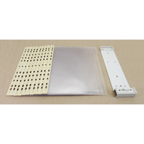 DURABLE Wall Mount Reference Sys. 10 Double-Sided Panels Letter-Size German Made