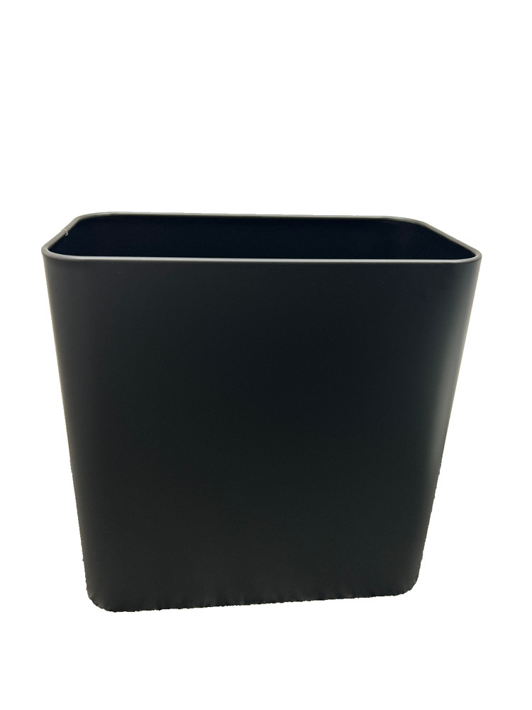 TIPGO Black Rectangular Open Waste Can Trash NEW