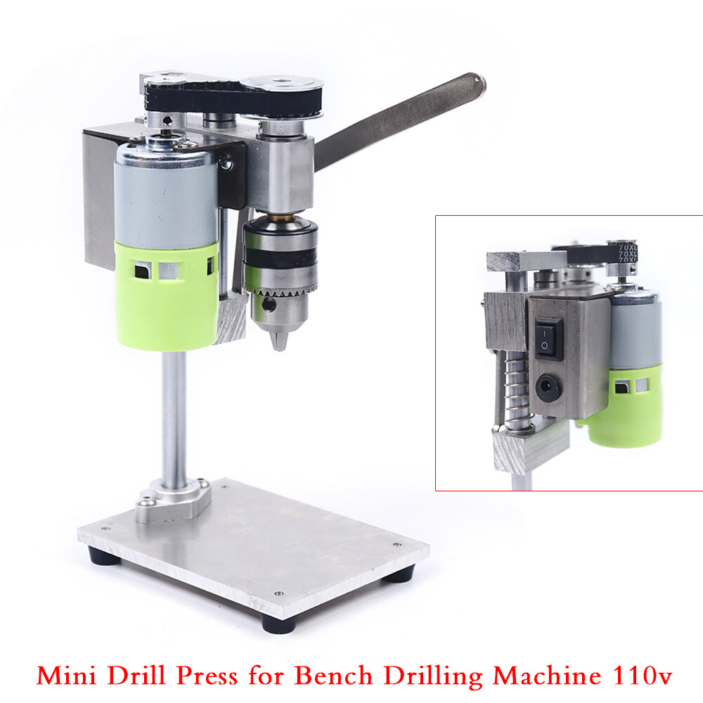 Mini Tabletop Drill Press Bench Small electric Drilling Machine 2 speed 110V