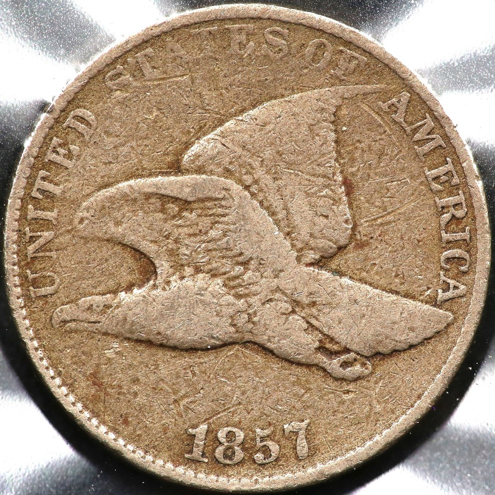 1857 FLYING EAGLE ONE CENT #2886