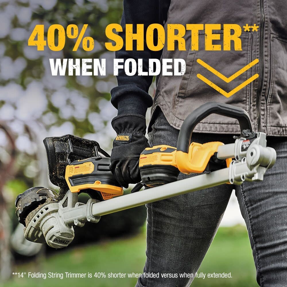 DEWALT DCST922B 20V MAX 14 inch Cordless Folding String Trimmer