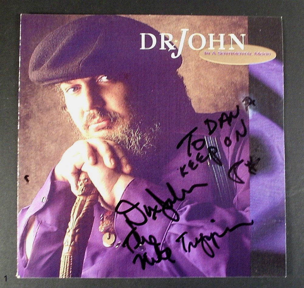 Dr John The Nite Tripper Signed CD Insert Mac Rebennack