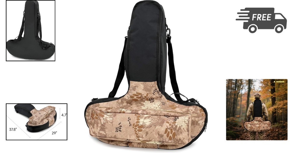 Crossbow Case Padded Soft Canvas Waterproof Adjustable Carrying Bag