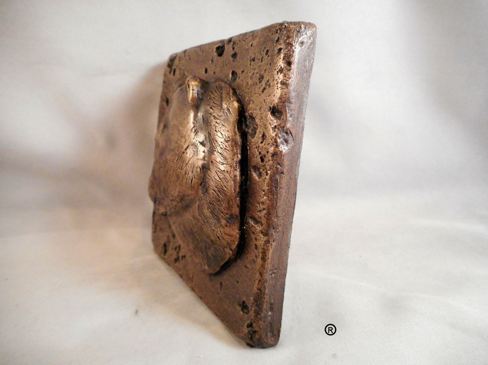 Bronze Wildlife (Bear) 4"x4" Decorative Wall Tile