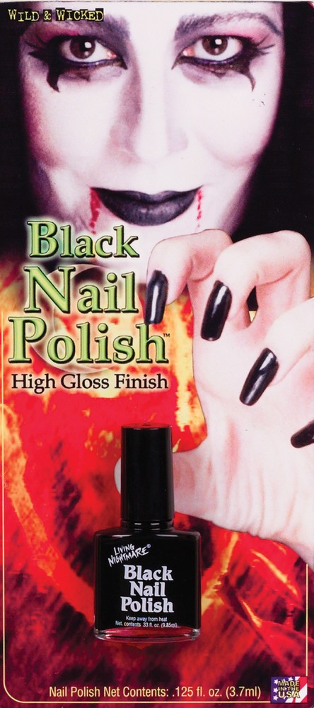 Nail Polish Black - Fun World