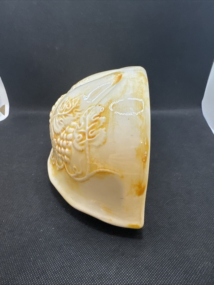 Ceramic Basin Wall Decor Mid Century 1950s Grapevine Pattern