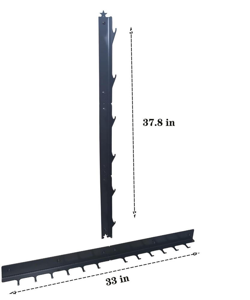 Lat Pull Down Bar Storage Rack Wall Organizer Fits Cable Attachments Gym