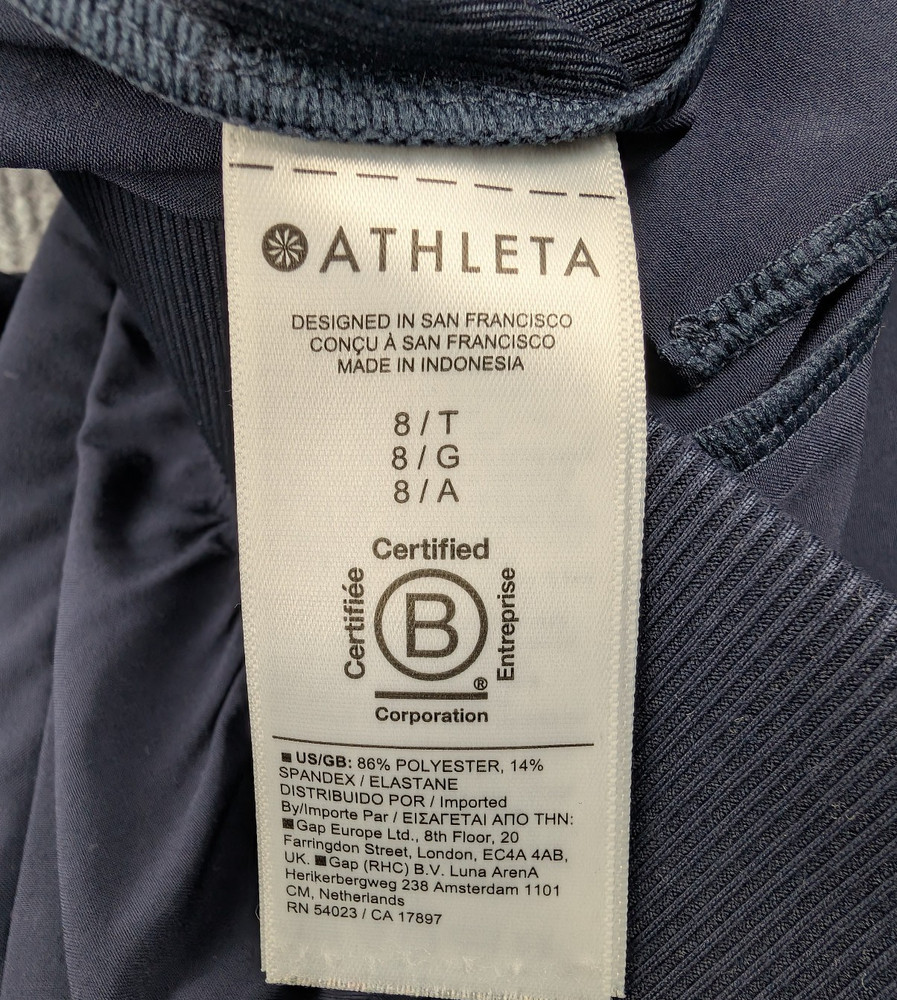 Athleta Brooklyn Ankle Pants Womens 8 Tall Athleisure Pull On Minimal Workout