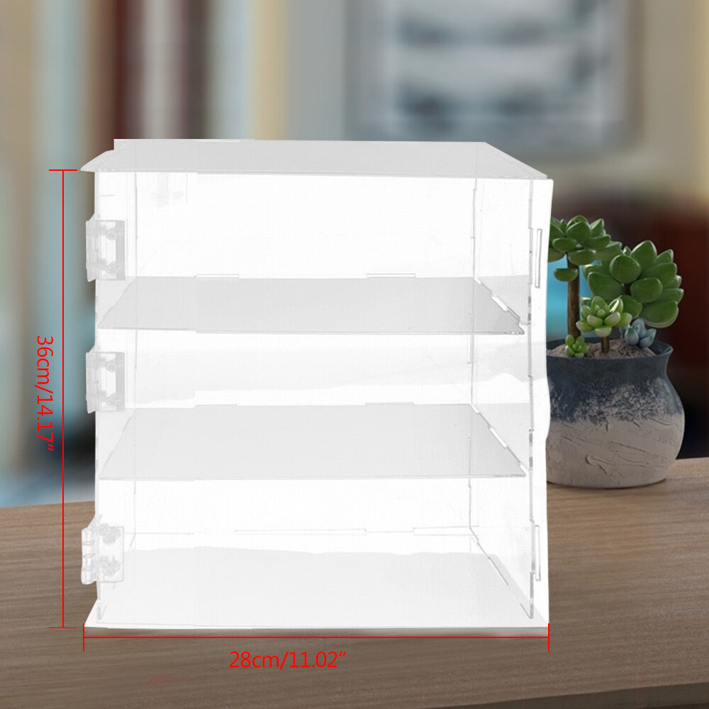 Clear Acrylic Display Box Bakery Pastry Display Case Donut Display Shelf Cake