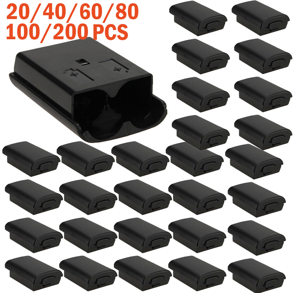 20-200Pcs Black AA Battery Back Cover Case Shell Pack For Xbox 360 Controller