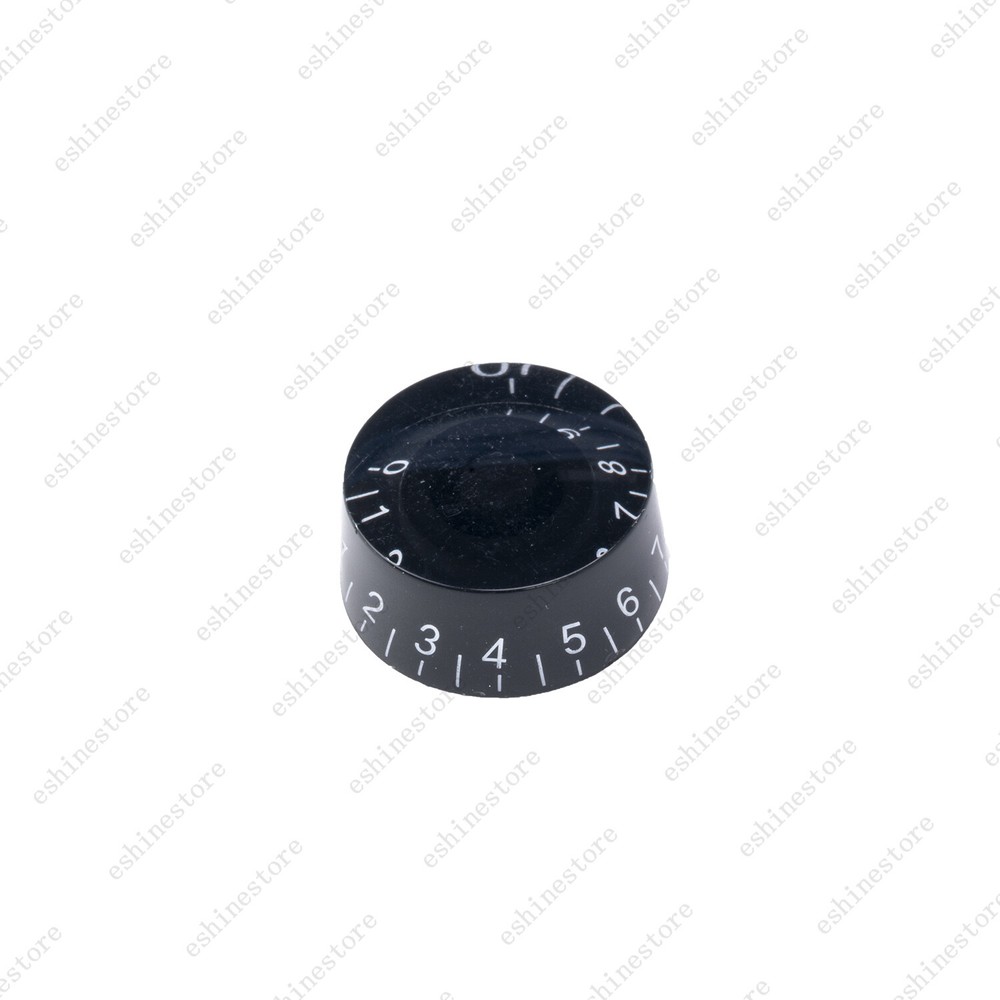 4 Pcs Black/White Electirc Guitar Control Knobs Speed Dial Knobs for Les Paul SG