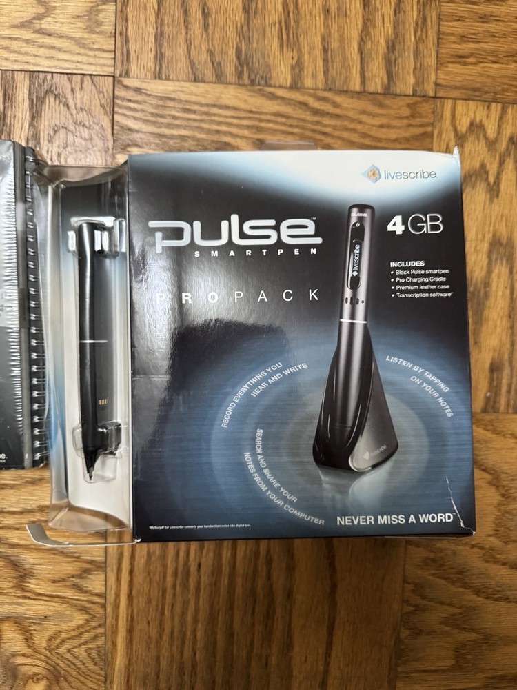 Livescribe Pulse Smartpen 4GB Pro Pack + 8 A5 Notebooks Bundle Tested