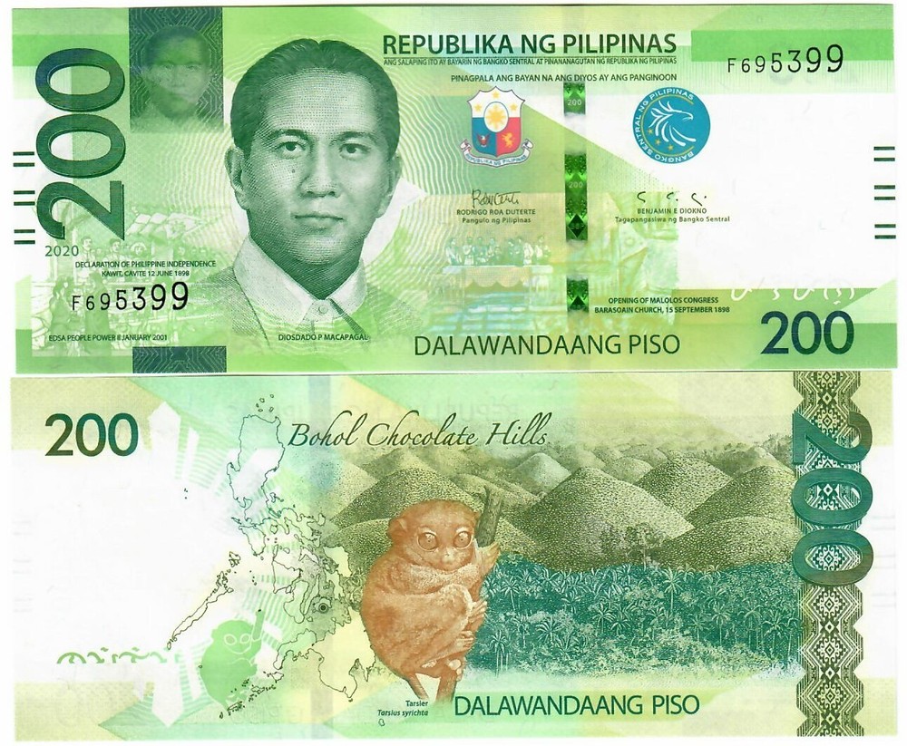 Philippines 200 Piso 2020 UNC