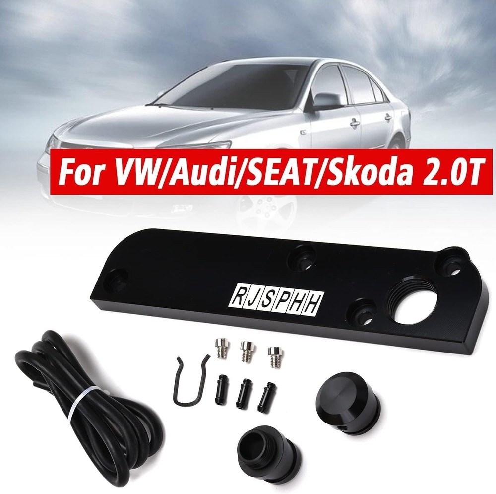 PCV Adapter FSI Torque Solution Billet with Boost Cap Kit Compatible with VW/...