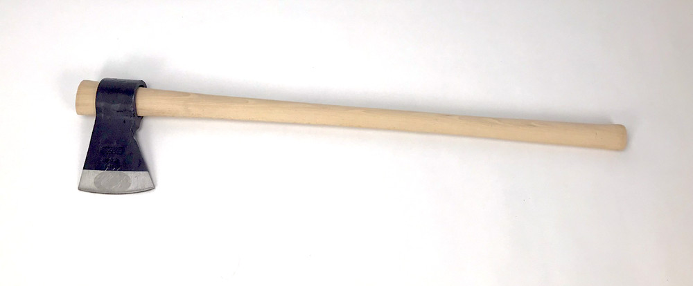 Primitive Axe - Tapered Oval Socket - 4 lbs Head, 36 inch Hickory Handle