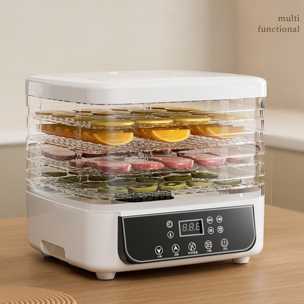 🏆Food Dehydrator Machine 5 Trays Stackable Fruit Dryer Adjustable Temperature