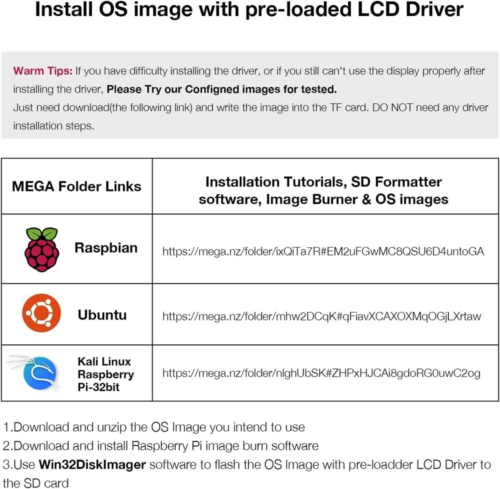 3.5 Inch 480x320 Touch Screen TFT LCD SPI Display Panel for Raspberry Pi B,...