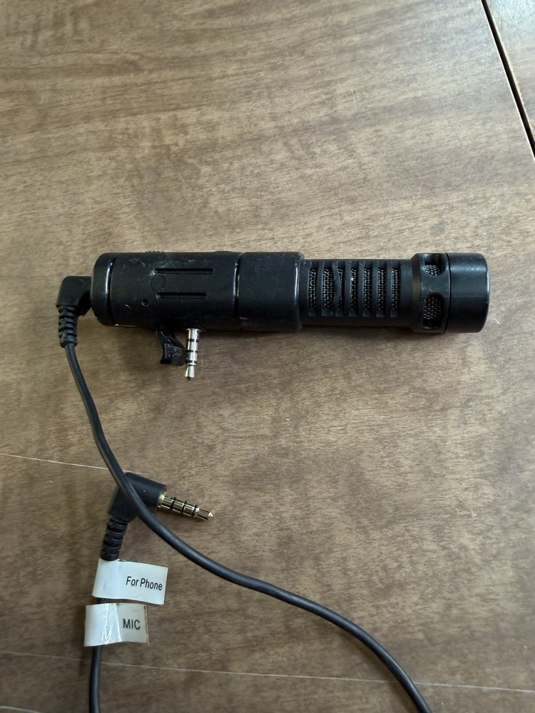 Compact Shotgun Microphone w/ TRRS Cable - For Phone/Camera Recording