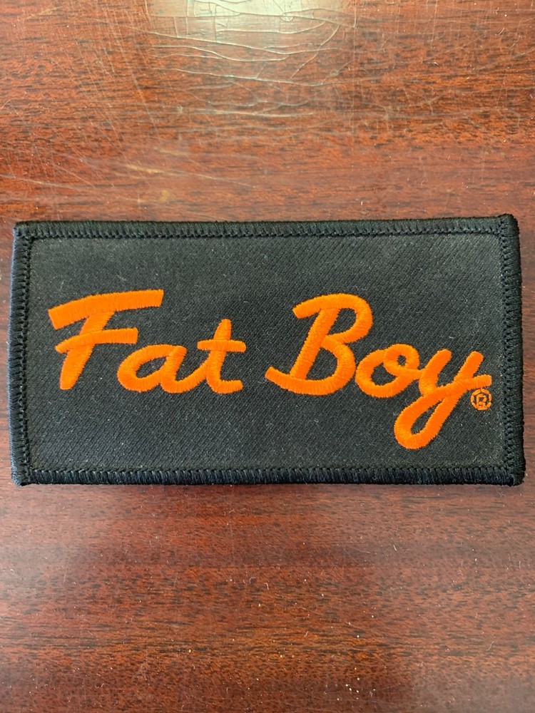 Vintage Harley-Davidson "Fat Boy" Script Patch – 90s Era – Original Owner