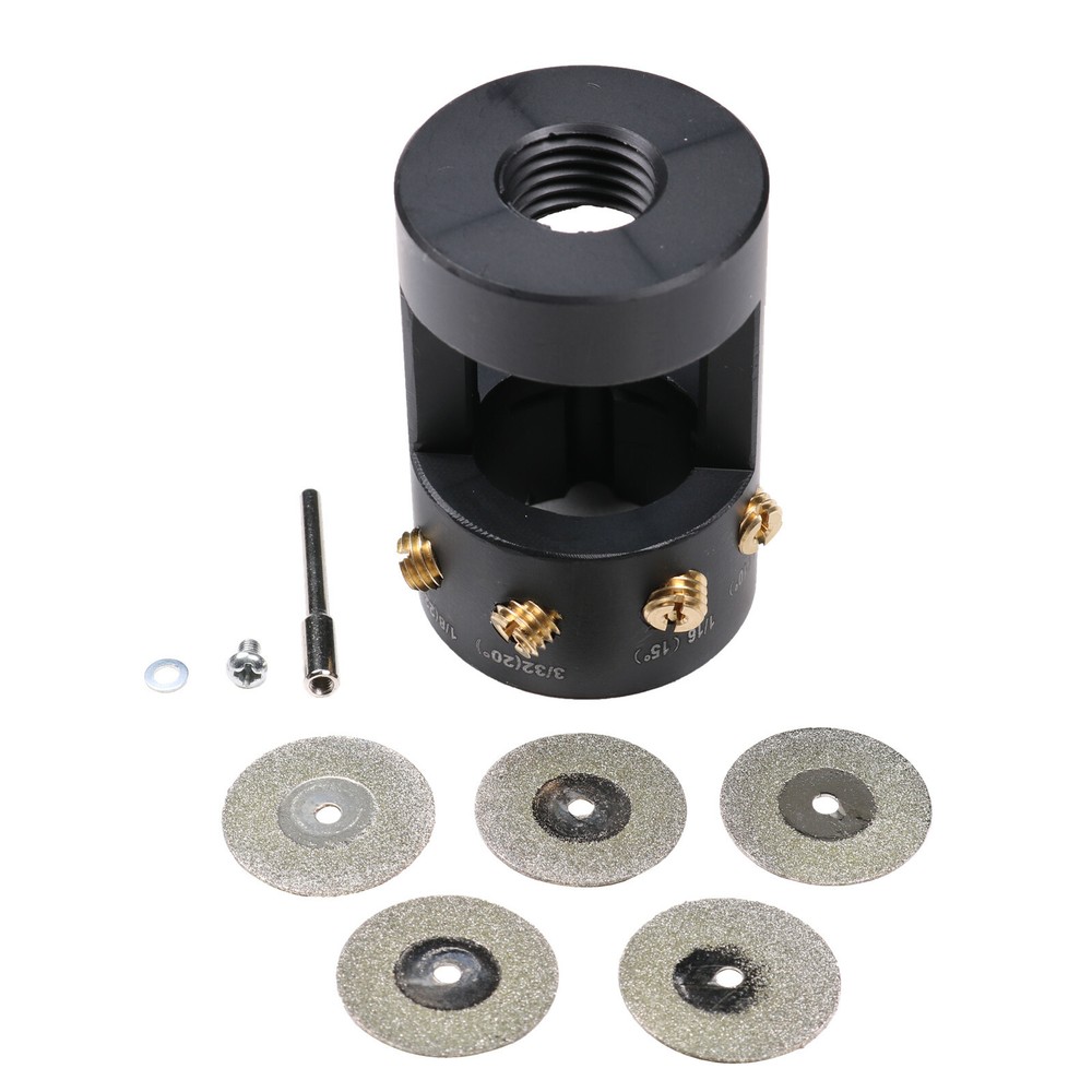 Tungsten Grinder & Sharpener Multi-Angle Offsets Head Tool For TIG Welding Kit