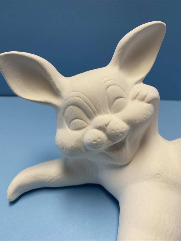 Ceramic Bisque Happy Easter Bunny Ready To Paint For Easter