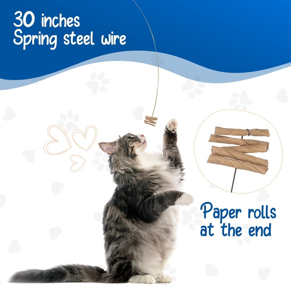 Cat Dancer Original Interactive Cat Toy Wire and Cardboard Kitty Lure