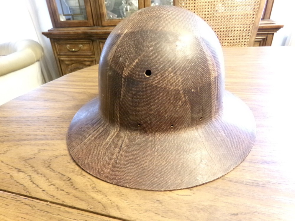 Vintage Army Hard Hat Helmet