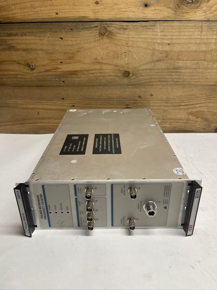 Pulsed Microwave Frequency Counter 1231A Phase Matrix