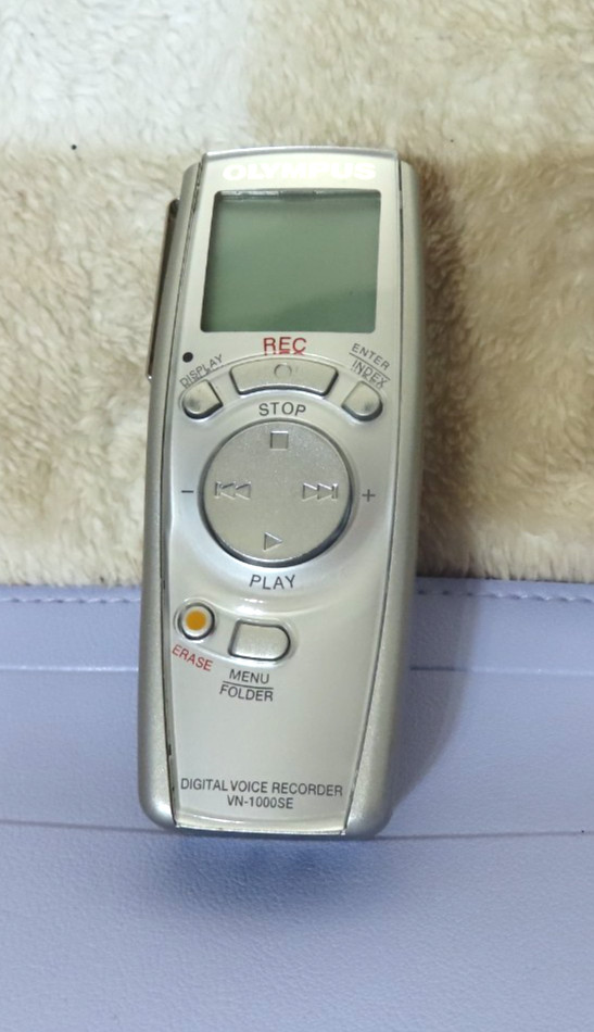 Olympus VN-1000SE Handheld Digital Voice Recorder, TESTED, READ!!!