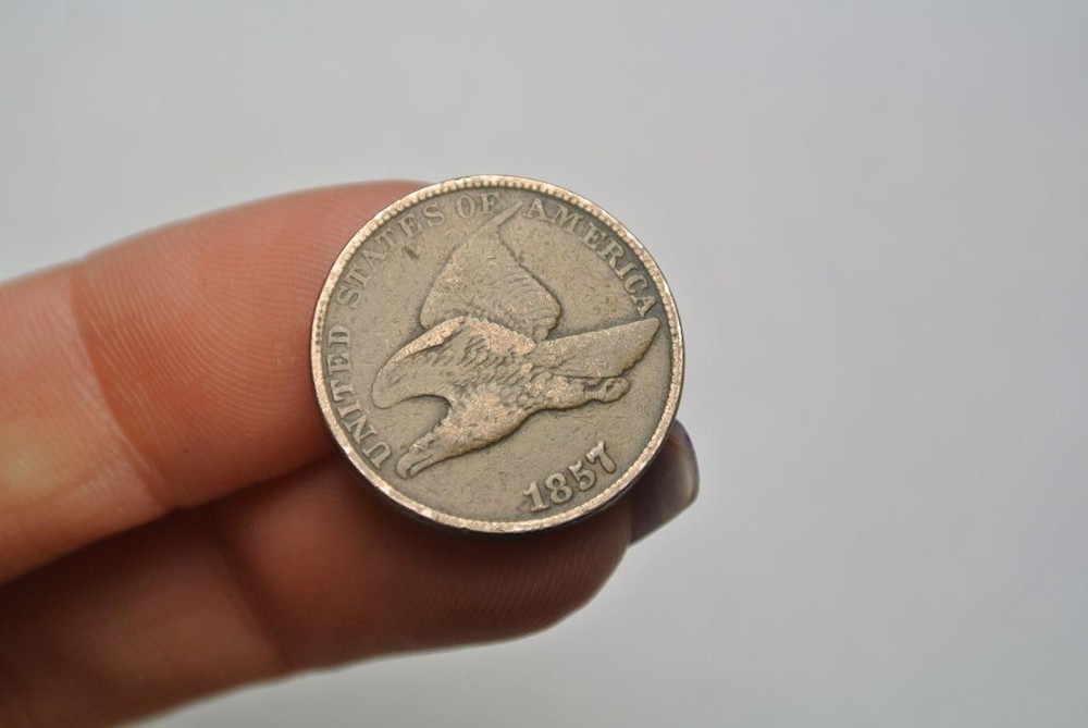1857 Flying Eagle Cent, Fine Grade - C5690