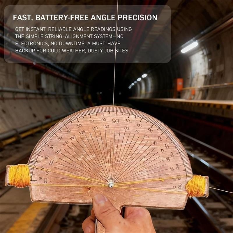 Precision Angle Finder, Handcrafted Birch Wood Angle Custom Angles Finder KU