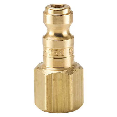 Parker B3c Coupler Plug, Brass, Fnpt, 1/4 In. Pipe