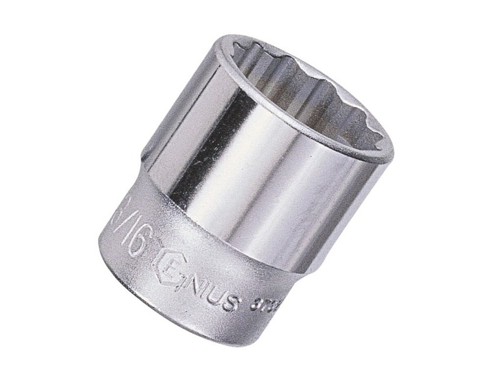 Genius Tools 3/8" Dr. 7/8" Hand Socket (12-Point) - 373228