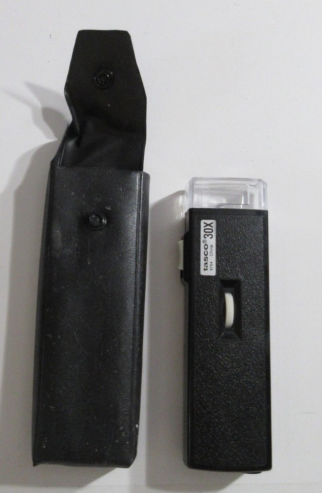 30X Illuminated Pocket Microscope Magnifying Magnifier with Focus Wheel works!