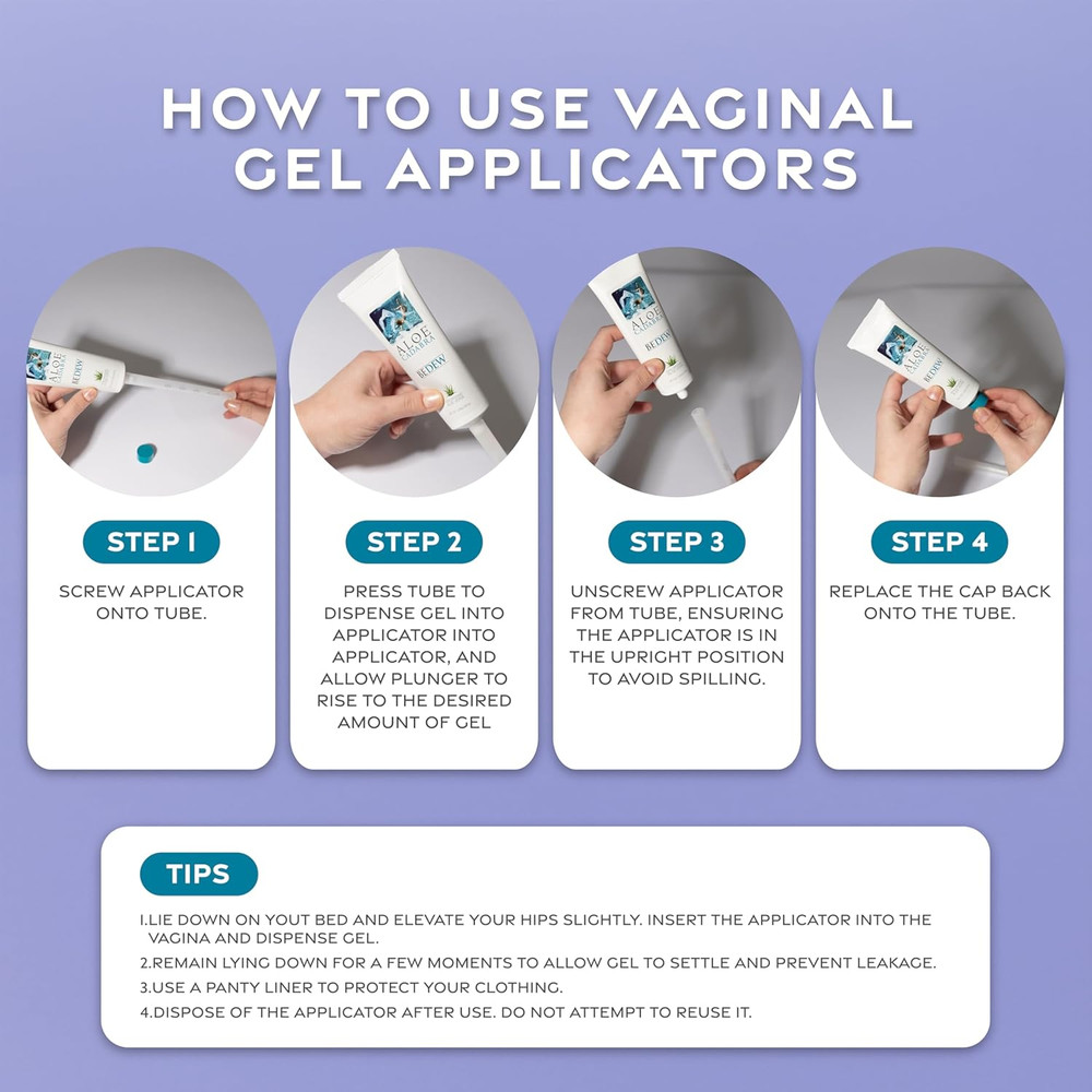 Extra Disposable Vaginal Applicators, Individually Wrapped, Threaded End for Ye