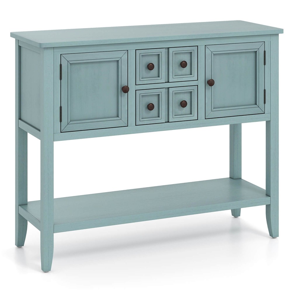 Buffet Sideboard Cabinet Entryway Console Table with 2 Doors and 2 Drawers
