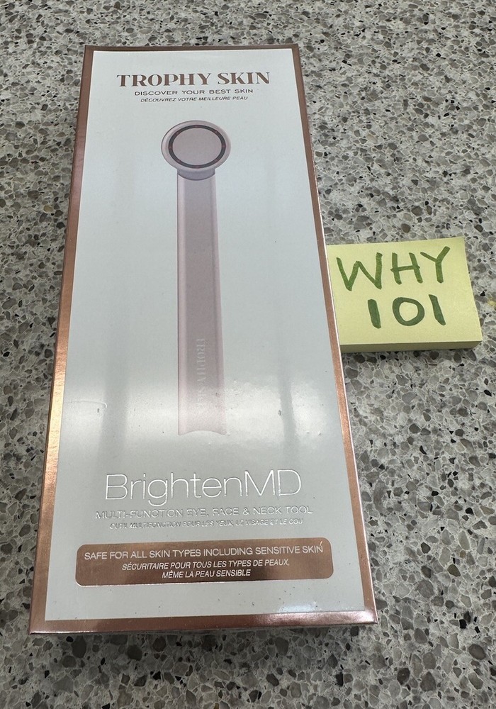 Trophy Skin Brighten MD Multi Function Device Face & Neck TOOL NEW SEALED BOX