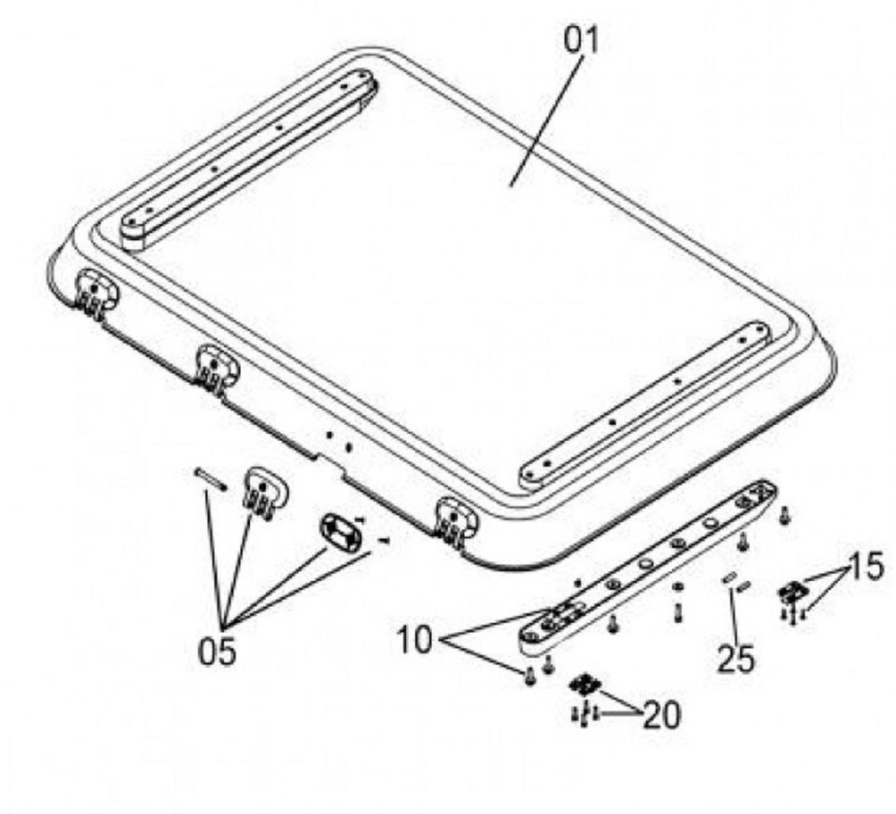 DOMETIC SEITZ HEKI 4 REPLACEMENT GLASS / REPLACEMENT PANEL with attachments NEW