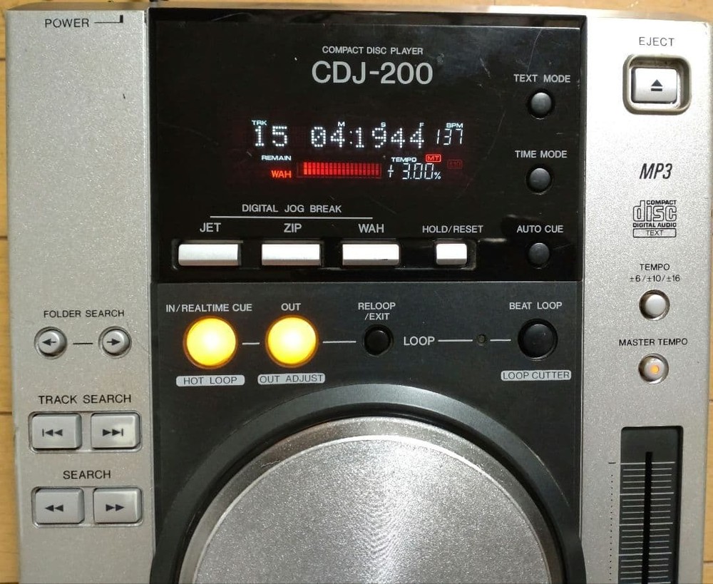 Pioneer CDJ-200 DJ Turntable Player Controller Mix Loop CD MP3 Good