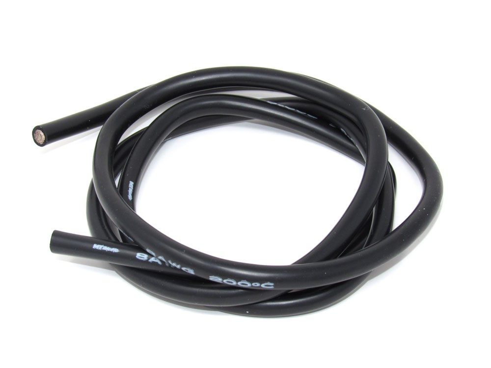 MT Racing 8awg Wire 1 Meter Black MTR1261