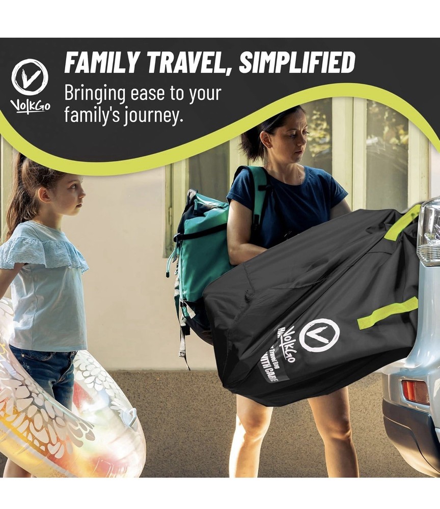 VolkGo Stroller Bag Large Backpack Airplane Gate Check Double Jogging Standard