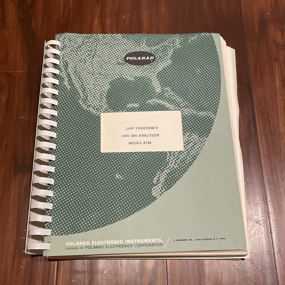 Polarad 2736 Low Frequency & SSB Analyzer Instruction Manual