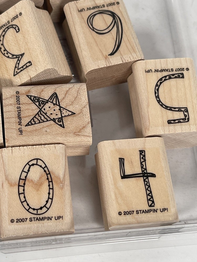Stampin' Up 2007 Crazy Letters Stamps